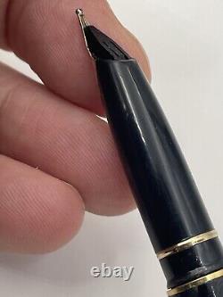 Sheaffer Targa Fountain Pen 1083 Laque Black Spiral READ 23 Pictures! Vintage