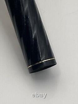 Sheaffer Targa Fountain Pen 1083 Laque Black Spiral READ 23 Pictures! Vintage