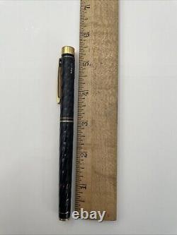 Sheaffer Targa Fountain Pen 1083 Laque Black Spiral READ 23 Pictures! Vintage