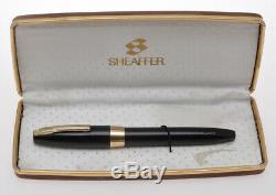 Sheaffer vintage PFM Pen For Men oversize black fountain pen exc+++