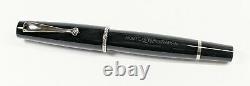 Single Montegrappa Fountain Black Resin Pen With Black Ink, Pre-Owned