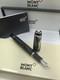 Smooth Montblanc Boheme Edition Silver Black Fountain Pen Medium Nib Heavy Box
