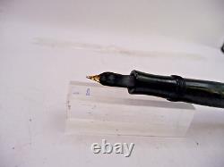 Star Pen Co. Vintage l920's Black Chased Hard Rubber Fountain Pen-flexible med