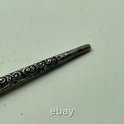 Sterling Silver Calligraphy Pen Holder Repousse #1