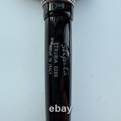 Stipula Etruria Fountain Pen, Black, 18K B Nib