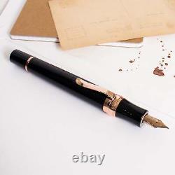 Stipula Leonardo da Vinci Mars Black & Rose Gold Fountain Pen