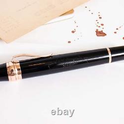 Stipula Leonardo da Vinci Mars Black & Rose Gold Fountain Pen