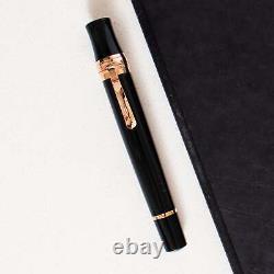 Stipula Leonardo da Vinci Mars Black & Rose Gold Fountain Pen