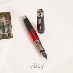 Stipula Ventidue-22 Tocco Ferro Deluxe Black Steel Fountain Pen