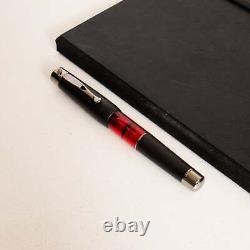 Stipula Ventidue-22 Tocco Ferro Deluxe Black Steel Fountain Pen