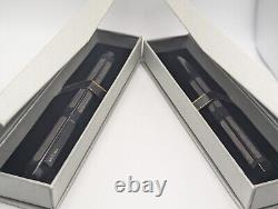 Taccia Timeless Black Fountain and Ballpoint Pen Set (Pre-Owned)