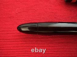 The Royal Pen Fountain Pen Black IN Piston With Pouch Marking Vintage