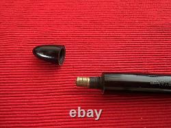 The Royal Pen Fountain Pen Black IN Piston With Pouch Marking Vintage