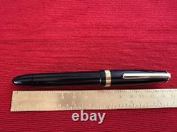 The Royal Pen Fountain Pen Black IN Piston With Pouch Marking Vintage