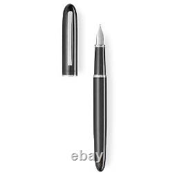 Tibaldi by Montegrappa Fountain Pen D26 Shiny Black Brass, Broad Nib 237-FPB