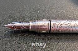 Tiffany & Co. Fountain Pen Sterling Silver Leaf Etched RARE