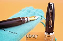 Tiffany & Co Tesoro Fountain Pen Limited Edition Sterling Silver Nib 18K Gold