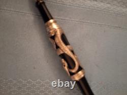 Trio, Inc. Phantas I Silver Snake with Red Jewel Eyes Adorns the Fountain Pen