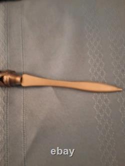 Trio, Inc. Phantas III Silver Snake-Red Jewel Eyes Fountain Pen & Letter Opener