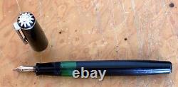 Tropen Gold Fountain Pen (1950s) Black, Piston Filler, 14k