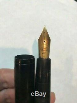 Ultra Scarce Vintage WATERMAN'S #20 BLACK GIANT Eyedropper BCHR Fountain Pen