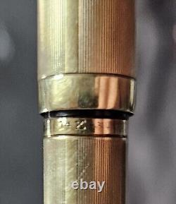 Unbranded Solid 14kt Overlay & Cap Gold Fountain Pen Monogrammed 18g PARTS ONLY