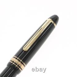 Used Montblanc Meisterstück Fountain Pen Black Gold Men'S