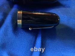 VINTAGE 1940's Japanese JUMBO Urushi Ebonite 14K EF Nib Fountain Pen W / BOX