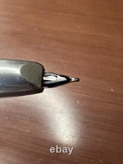 VINTAGE NAMIKI FACETED VANISHING POINT FOUNTAIN PEN BLACK BODY COLOR -Excellent