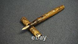 ++ VTG WATERMAN'S IDEAL 94 Brown Ripple Lever Fill Fountain Pen MADE IN USA! ++