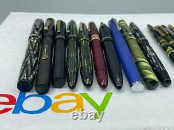 Vintage 14 Fountain pen pencil lot from estate parker watermans Sheaffer Lamy