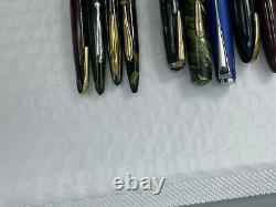 Vintage 14 Fountain pen pencil lot from estate parker watermans Sheaffer Lamy