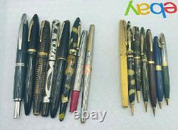 Vintage 15 Fountain pen pencil lot from estate parker watermans pIlot sheaffer