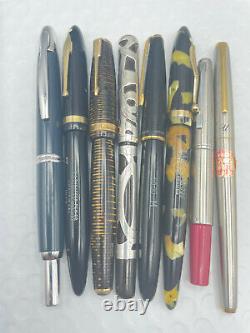 Vintage 15 Fountain pen pencil lot from estate parker watermans pIlot sheaffer