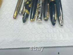 Vintage 15 Fountain pen pencil lot from estate parker watermans pIlot sheaffer