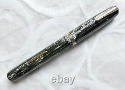 Vintage 1930's Moore Maniflex Fountain Pen 14k Gold Nib (Amazing Celluloid) WORK