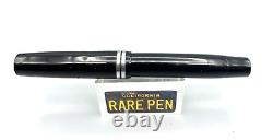 Vintage 1930s HUGE 5.9 Montegrappa ELMO Fountain Pen Black CELLULOID Restored