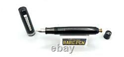 Vintage 1930s HUGE 5.9 Montegrappa ELMO Fountain Pen Black CELLULOID Restored