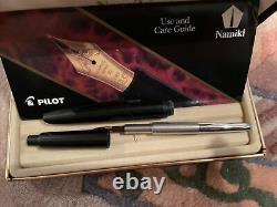 Vintage 1990s Namiki (Pilot) Capless Stealth Faceted Fountain Pen 14K Fine Nib