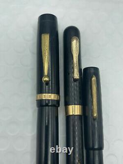 Vintage 3 Fountain pen lot from estate conklin and leboeuf