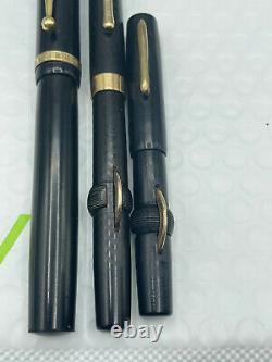 Vintage 3 Fountain pen lot from estate conklin and leboeuf