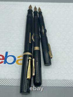 Vintage 3 Fountain pen lot from estate conklin and leboeuf