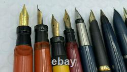 Vintage 36 Fountain pen pencil lot from estate parker watermans cross others