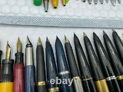 Vintage 36 Fountain pen pencil lot from estate parker watermans cross others