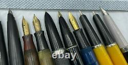 Vintage 36 Fountain pen pencil lot from estate parker watermans cross others