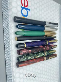 Vintage 8 Fountain pen lot Parker Sheaffer Wahl Conway Stewart Cross Waterman