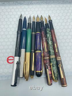 Vintage 8 Fountain pen lot Parker Sheaffer Wahl Conway Stewart Cross Waterman