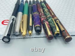 Vintage 8 Fountain pen lot Parker Sheaffer Wahl Conway Stewart Cross Waterman