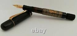Vintage Antique PELIKAN TOLEDO 111 T, 1930`s, 14 K Gold Flexy EF NIb Fountain Pen