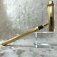 Vintage Authentic Cartier Fountain Pen Vendome Trinity 18k Gold Plated Finish